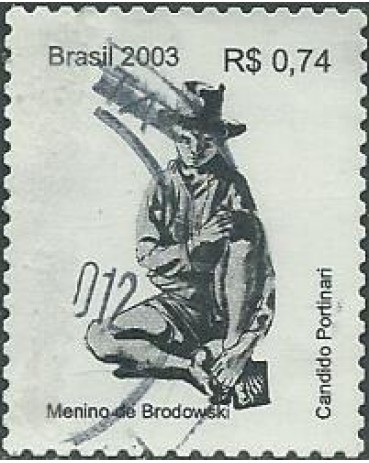 R827 PORTINARI - MENINO 2003 - 8268a CARIMBADO